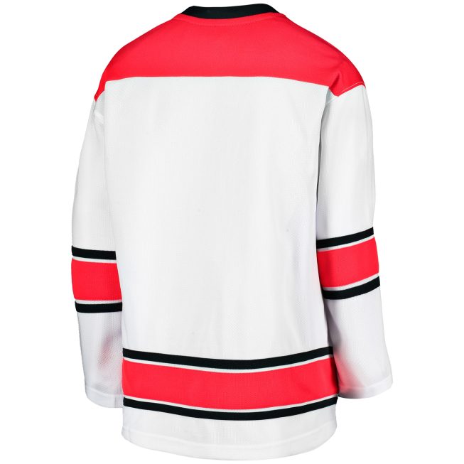 Carolina Hurricanes Fanatics Youth Replica Away Jersey - White - Image 3