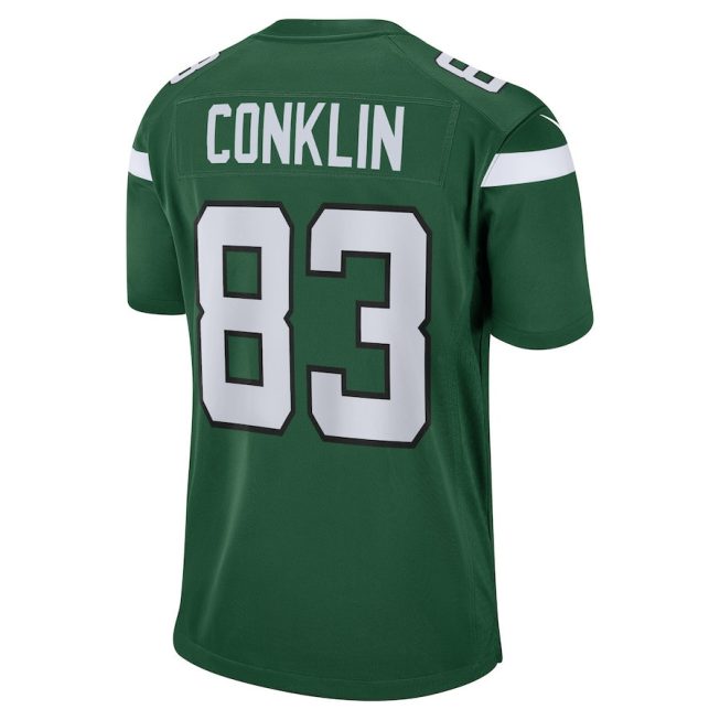 Tyler Conklin 83 New York Jets Men Game Jersey - Gotham Green - Image 3