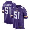 Blake Cashman 51 Minnesota Vikings Team Game Men Jersey - Purple