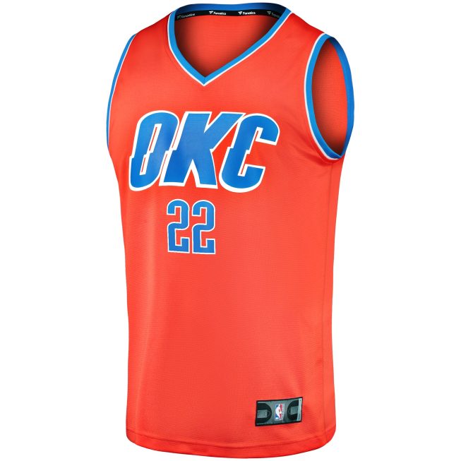Cason Wallace Oklahoma City Thunder Fanatics Youth Fast Break Replica Player Jersey - Statement Edition - Orange - Image 2