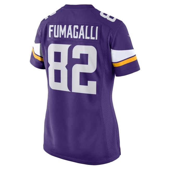Troy Fumagalli Minnesota Vikings Women's Game Jersey - Purple - Image 3