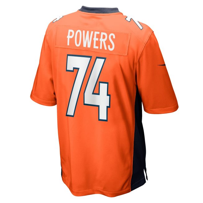 Ben Powers Denver Broncos Game Player Jersey - Orange - Image 3