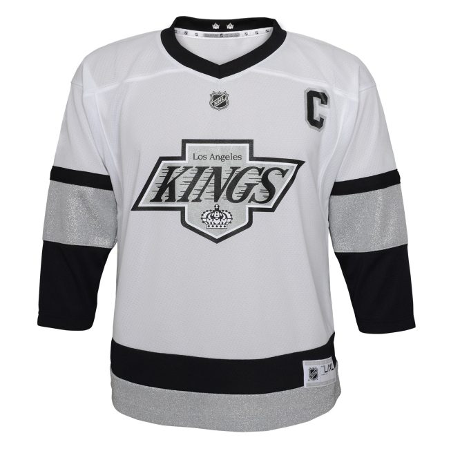 Anze Kopitar Los Angeles Kings Toddler 2021/22 Alternate Replica Player Jersey - White - Image 2