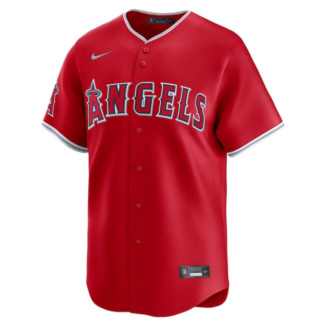 Los Angeles Angels Alternate Limited Men Jersey - Red - Image 2