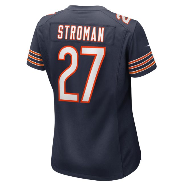 Greg Stroman Chicago Bears Women's Team Game Jersey - Navy - Image 3