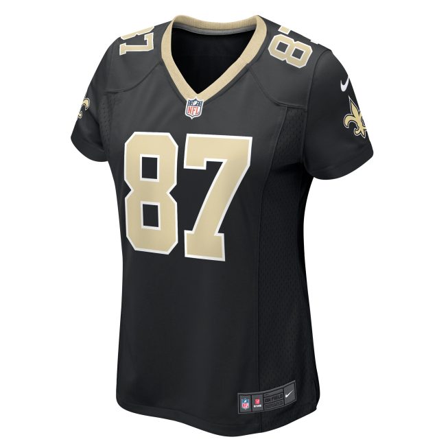 Foster Moreau New Orleans Saints Women's Team Game Jersey - Black - Image 2