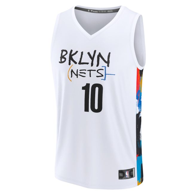 Ben Simmons Brooklyn Nets Fanatics Fastbreak Jersey - City Edition - White - Image 2