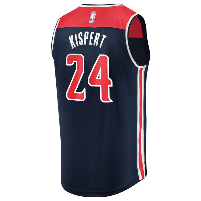 Corey Kispert Washington Wizards Fanatics Fast Break Replica Player Jersey - Statement Edition - Navy - Image 3