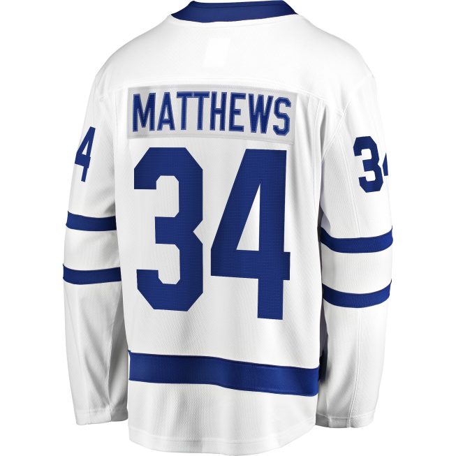 Toronto Maple Leafs Auston Matthews Fanatics Away Premier Breakaway Player Jersey - White - Image 3