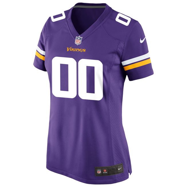 Minnesota Vikings Women's Custom Game Jersey - Purple - Image 2