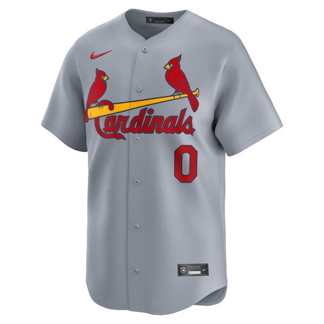 Masyn Winn St. Louis Cardinals Away Limited Player Jersey - Gray - Image 2
