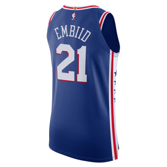 Joel Embiid Philadelphia 76ers Authentic Jersey - Icon Edition - Royal - Image 3