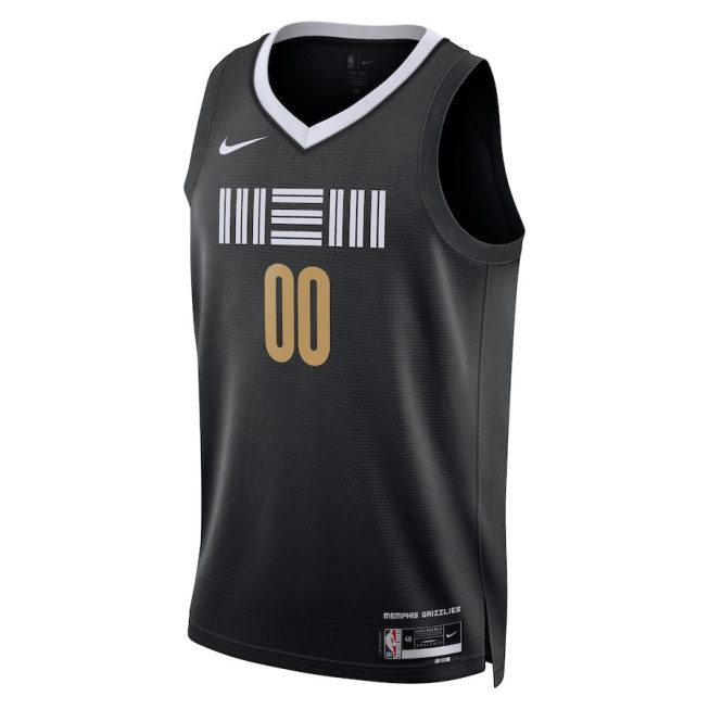 Memphis Grizzlies 2023/24 City Edition Swingman Custom Jersey - Black - Image 2