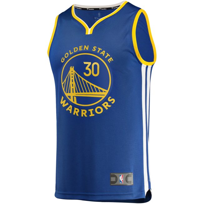 Stephen Curry Golden State Warriors Fanatics Fast Break Replica Player Jersey - Royal - Icon Edition - Image 2
