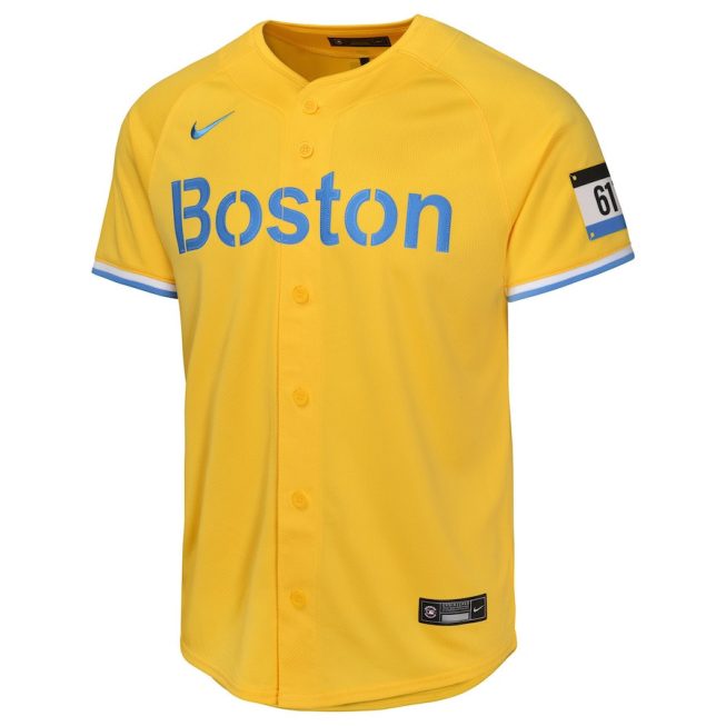 David Ortiz 34 Boston Red Sox City Connect Limited YOUTH Jersey - Gold - Image 2