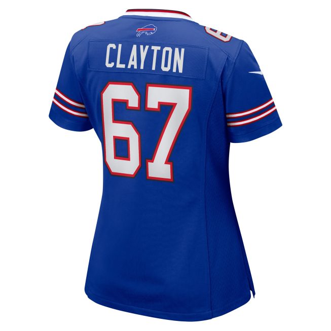 Travis Clayton Buffalo Bills Women's Game Jersey - Royal - Image 3