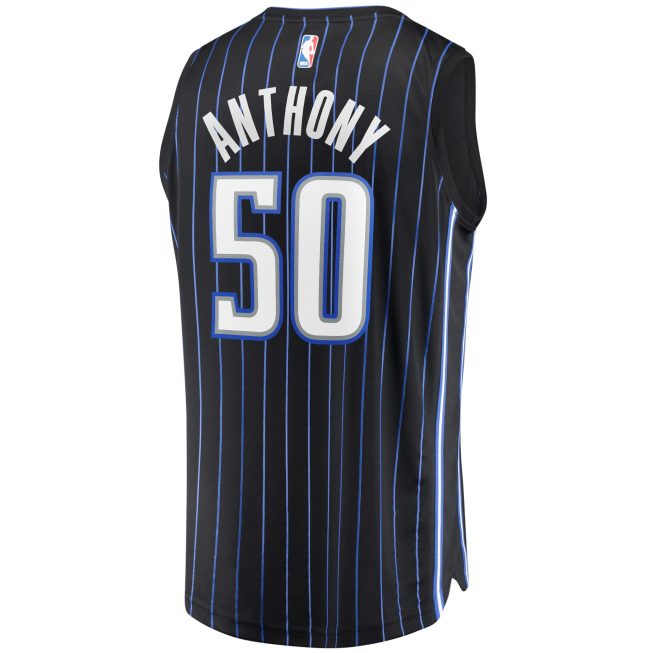 Cole Anthony Orlando Magic Fanatics Youth Fast Break Replica Jersey Black - Icon Edition - Image 3