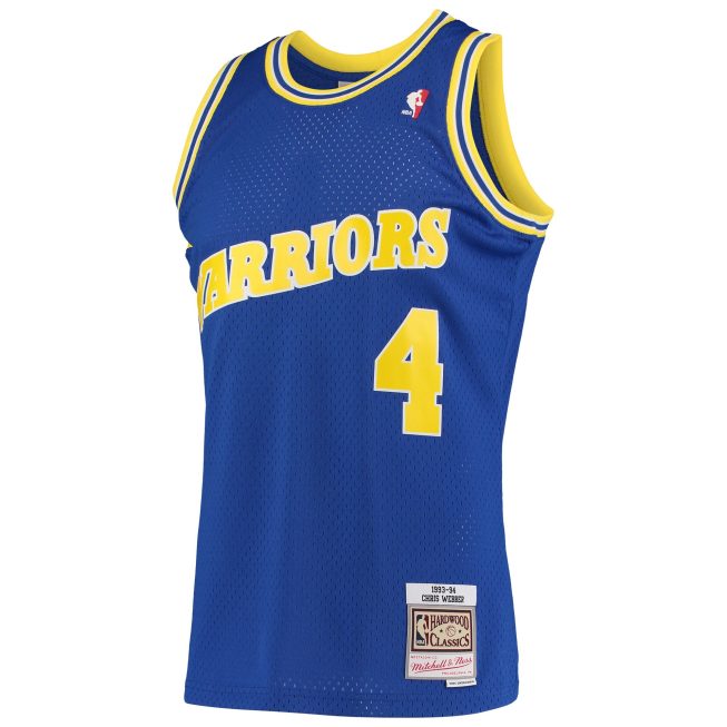 Chris Webber Golden State Warriors Mitchell & Ness 1993/94 Hardwood Classics Swingman Jersey - Royal - Image 2