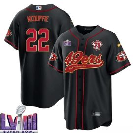 Trent McDuffie 22 Kansas City Chiefs Super Bowl LVIII Baseball Men Jersey - Black