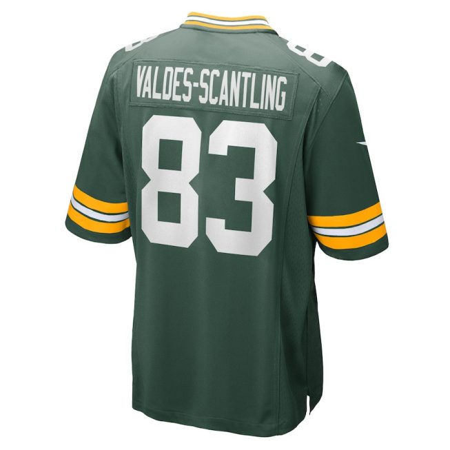 Marquez Valdes-Scantling 83 Green Bay Packers Retired Men Game Jersey - Green - Image 3
