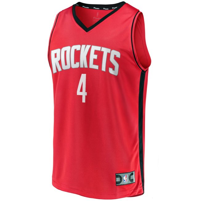 Jalen Green Houston Rockets Fanatics Fast Break Replica Player Jersey - Icon Edition - Red - Image 2