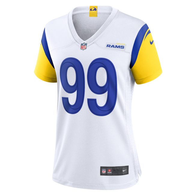 Aaron Donald Los Angeles Rams Women's Player Jersey - White - Image 2