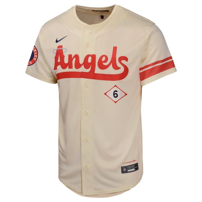 Anthony Rendon 6 Los Angeles Angels City Connect Limited YOUTH Jersey - Cream - Image 2