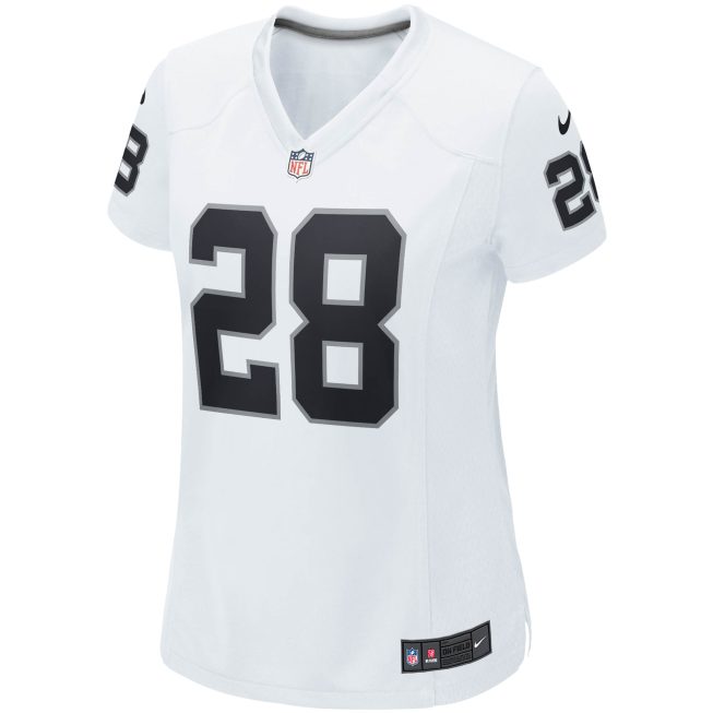 Josh Jacobs Las Vegas Raiders Women's Player Game Team Jersey - White - Image 2
