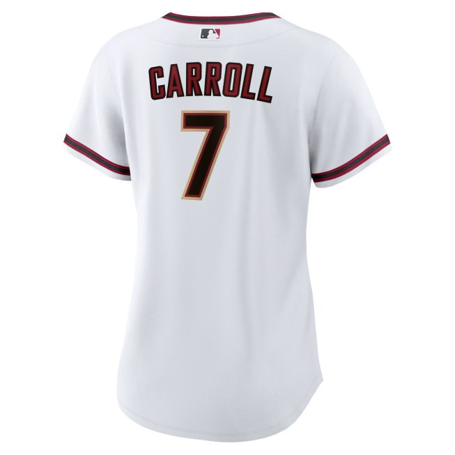 Corbin Carroll Arizona Diamondbacks Women's Home Replica Player Jersey - White - Image 3