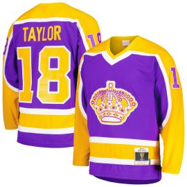 Dave Taylor Los Angeles Kings Mitchell & Ness 1980/81 Blue Line Player Jersey - Purple