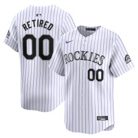 Colorado Rockies Home Limited Pick-A-Player Retired Roster Jersey - White