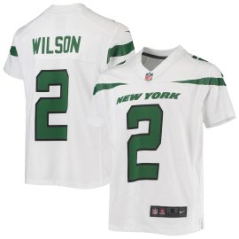Zach Wilson New York Jets Youth Game Jersey - White