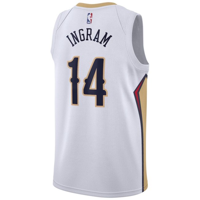 Brandon Ingram 14 New Orleans Pelicans Unisex Swingman Jersey - Association Edition - White - Image 3