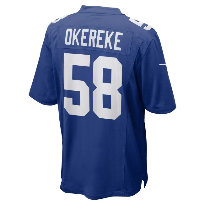 Bobby Okereke New York Giants Game Player Jersey - Royal - Image 3