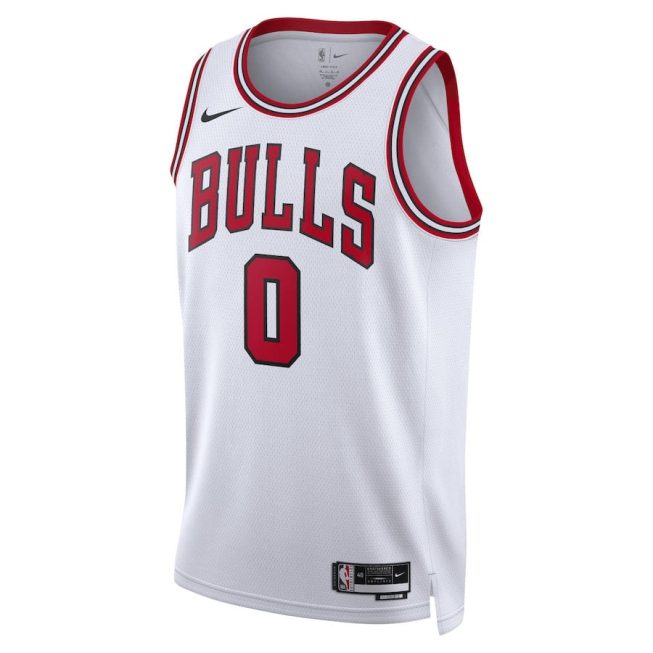 Coby White 0 Chicago Bulls Unisex Swingman Jersey - Association Edition - White - Image 2