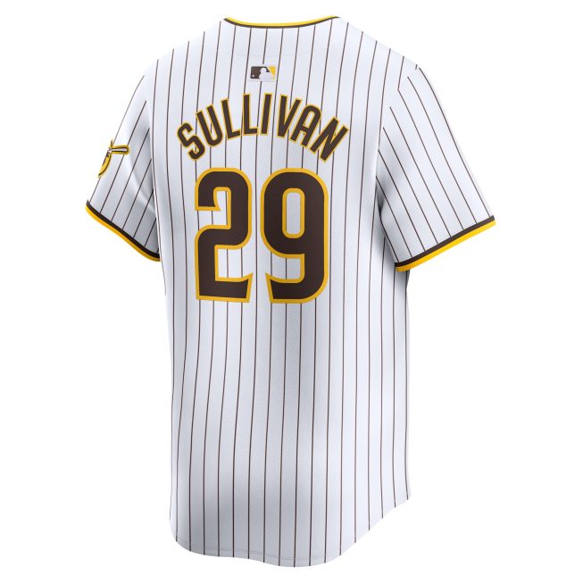 Brett Sullivan San Diego Padres Home Limited Player Jersey - White - Image 3