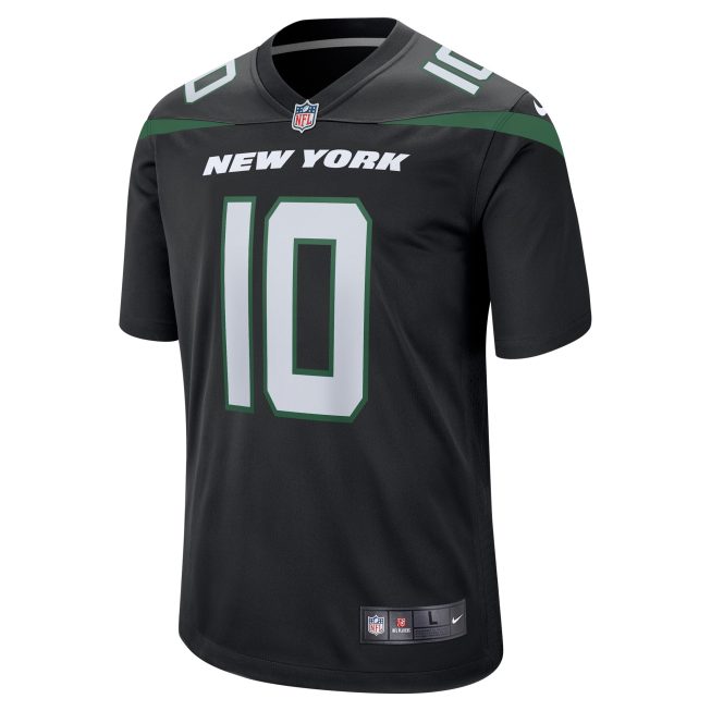 Allen Lazard New York Jets Alternate Game Jersey - Stealth Black - Image 2