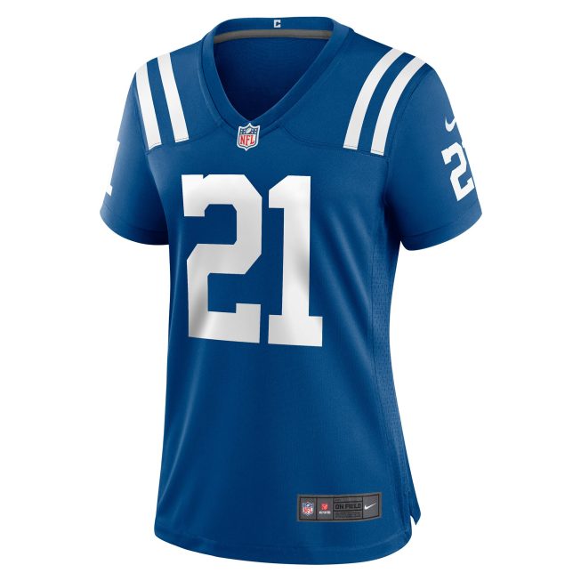 Zack Moss Indianapolis Colts Women's Game Player Jersey - Royal - Image 2