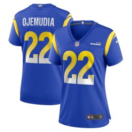 Michael Ojemudia 22 Los Angeles Rams Women Game Jersey - Royal