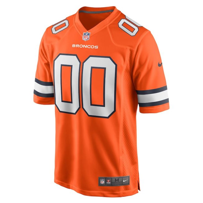 Denver Broncos Custom Alternate Men Game Jersey - Orange - Image 2