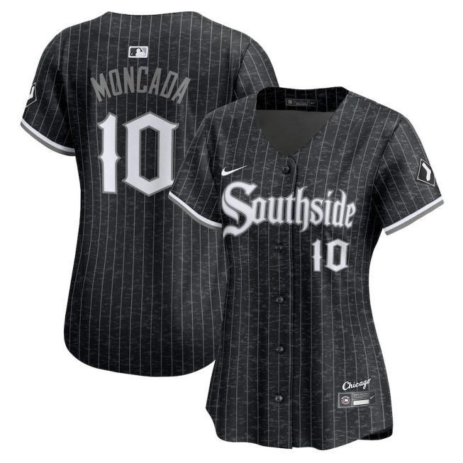 Yoán Moncada 10 Chicago White Sox City Connect Limited Women Jersey - Black