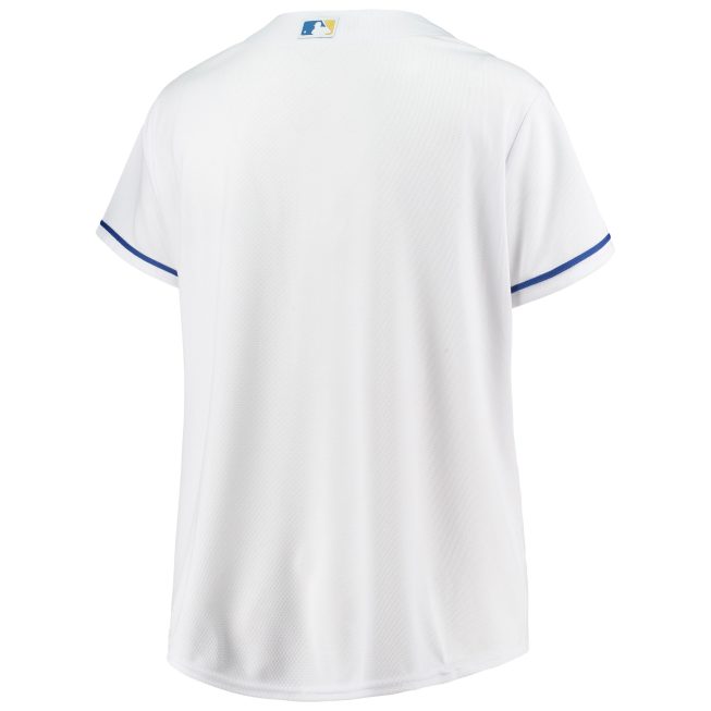 Kansas City Royals Women's Plus Size Home Replica Team Jersey - White - Image 3