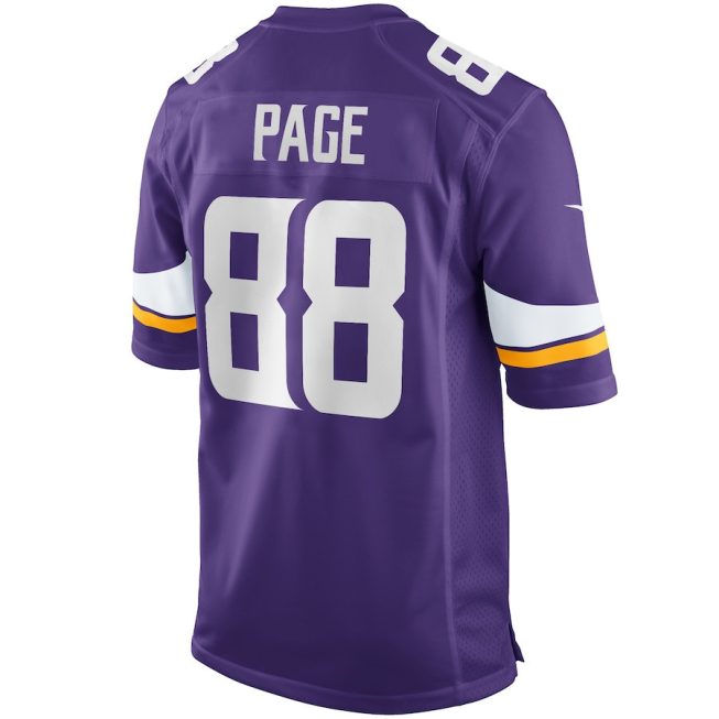 Alan Page 88 Minnesota Vikings Men Game Retired Jersey - Purple - Image 3