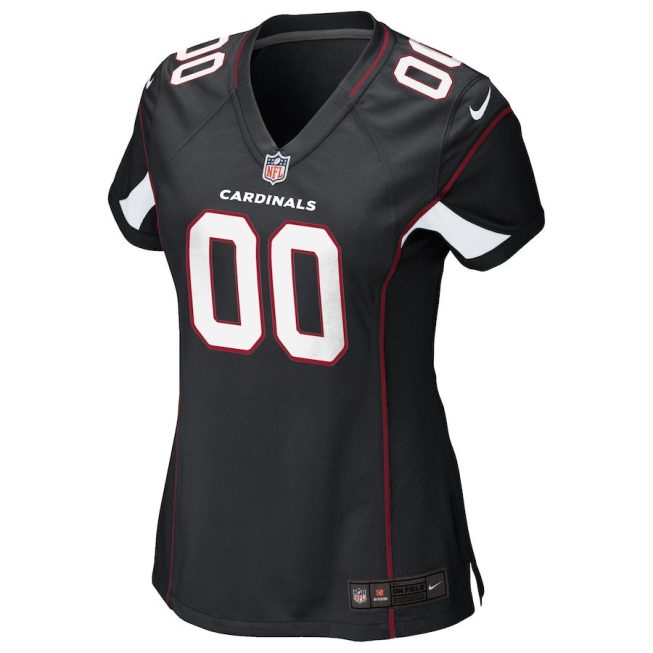 Arizona Cardinals Women Custom Alternate GameJersey - Black - Image 2