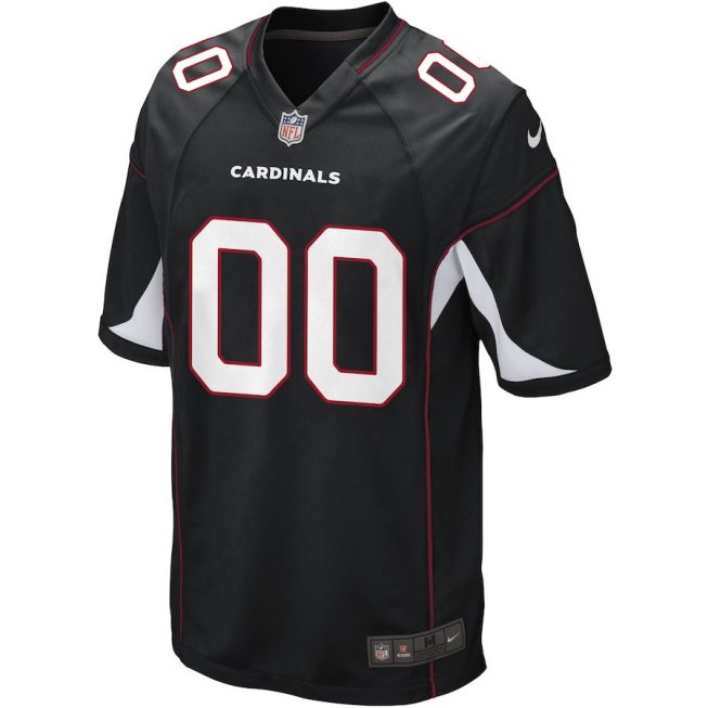 Arizona Cardinals Custom Alternate Game Men Jersey - Black - Image 2