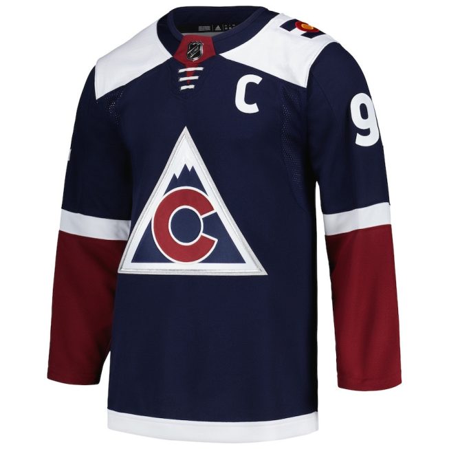 Gabriel Landeskog 92 Colorado Avalanche Alternate Primegreen Men Jersey - Navy - Image 2
