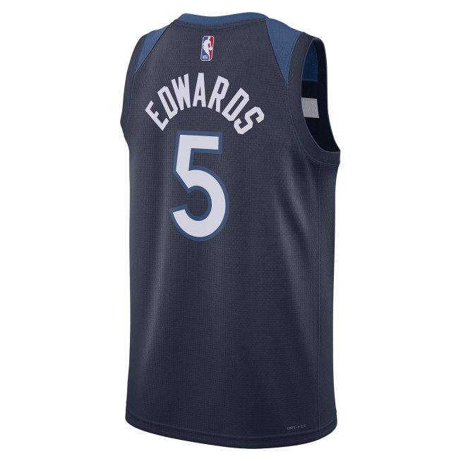 Anthony Edwards Minnesota Timberwolves Unisex Swingman Jersey - Icon Edition - Navy - Image 3