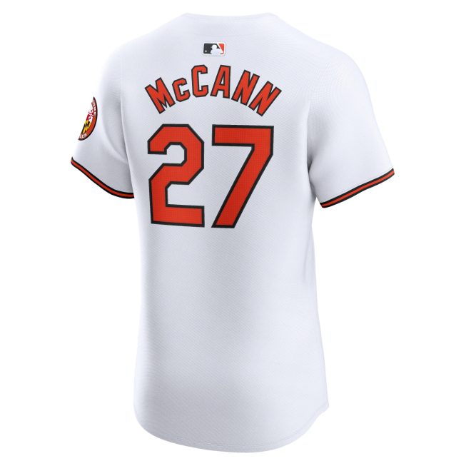 James McCann Baltimore Orioles Home Elite Player Jersey - White - Image 3