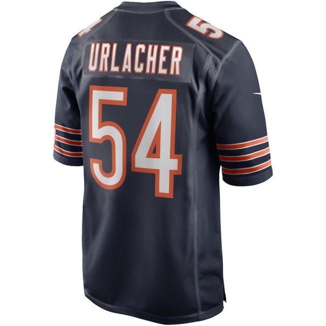 Brian Urlacher 54 Chicago Bears Men Game Retired Jersey - Navy - Image 3