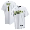 Esteury Ruiz 1 Oakland Athletics Home Men Jersey - White